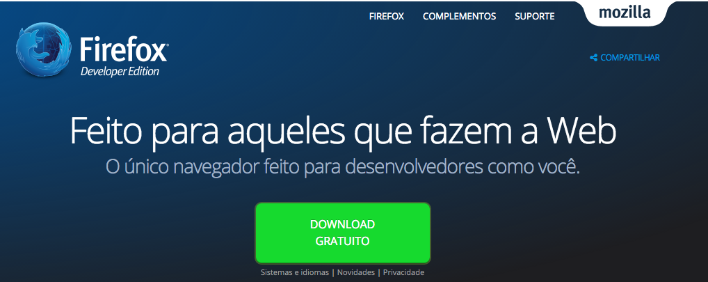 firefox developer download oficial